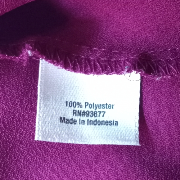 ANA | Fuchsia Studded Raw Hem Semi Sheer Tank Top | PL - Picture 5 of 7